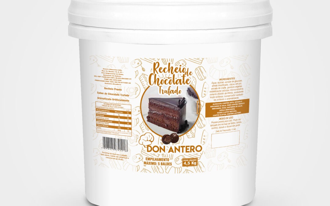 Recheio de chocolate trufado (4kg)